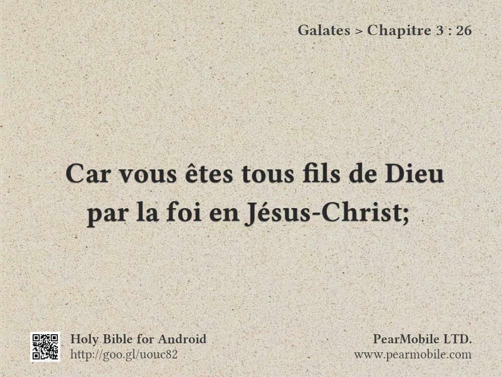 Galates, Chapitre 3:26